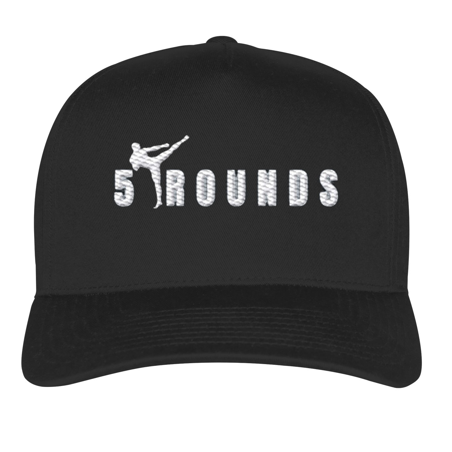 5 ROUNDS Logo Weis  - Classic Curved Snapback