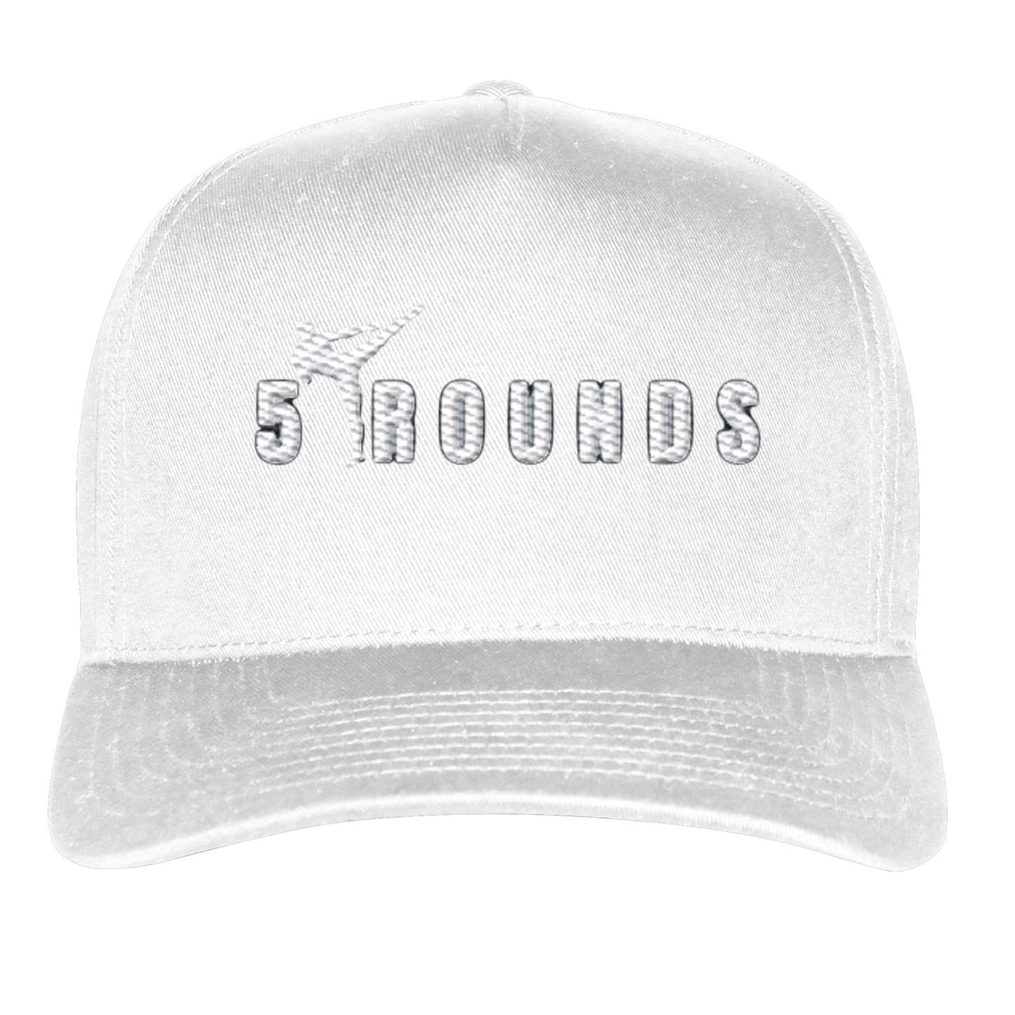5 ROUNDS Logo Weis  - Classic Curved Snapback