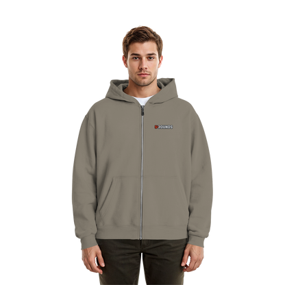 5 ROUNDS BEAST MODE Gorilla Motive Rot Weis Schwarz Farben Stick und DTF - Fluffy Boxcut Zipper