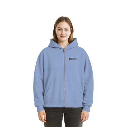 5 ROUNDS BEAST MODE Gorilla Motive Rot Weis Schwarz Farben Stick und DTF - Fluffy Boxcut Zipper