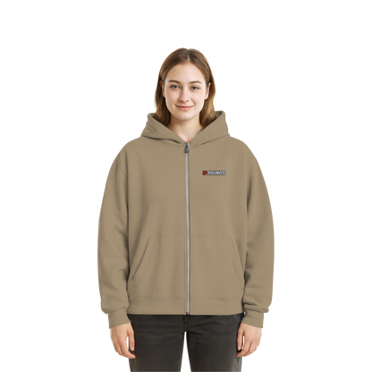 5 ROUNDS BEAST MODE Gorilla Motive Rot Weis Schwarz Farben Stick und DTF - Fluffy Boxcut Zipper