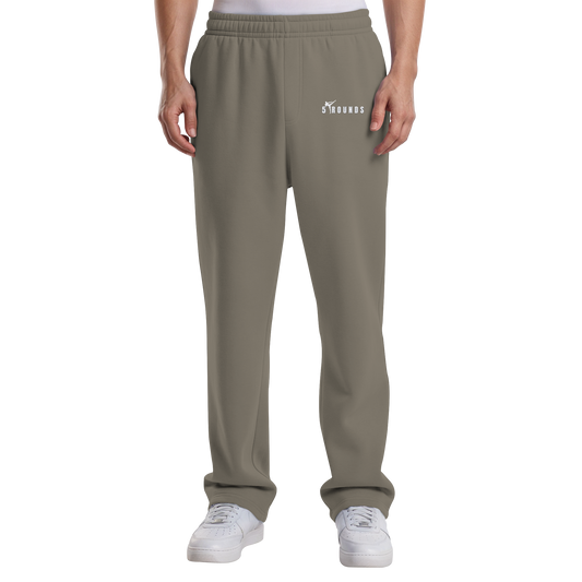 5 ROUNDS Logo Weis  - Fluffy Track Sweatpants