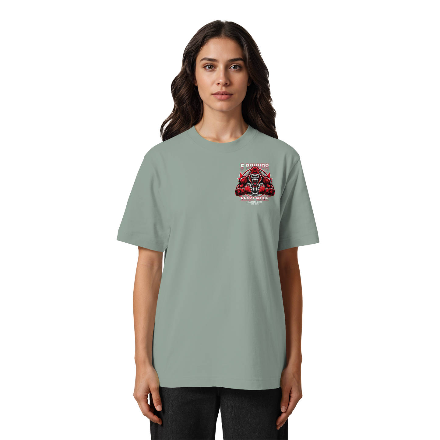 5 ROUNDS BEAST MODE Gorilla Heavy Oversized Organic Shirt