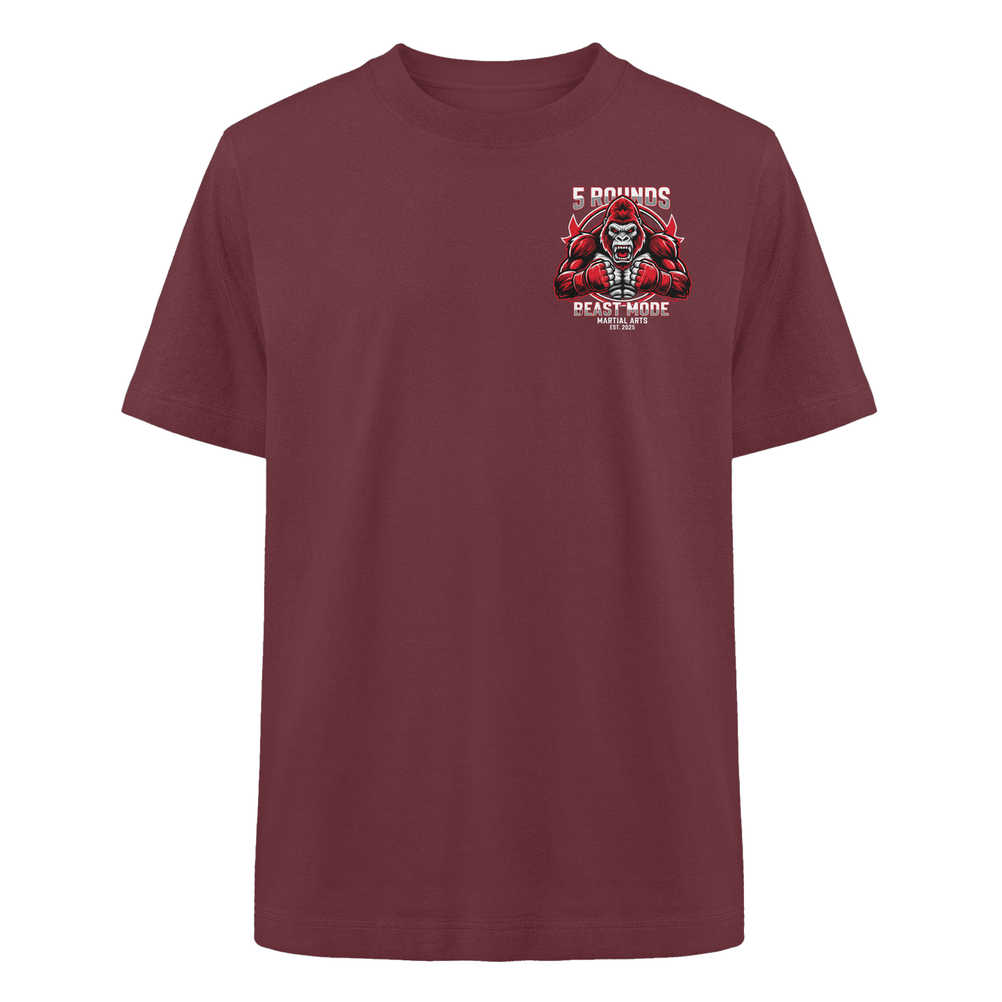 5 ROUNDS BEAST MODE Gorilla Heavy Oversized Organic Shirt