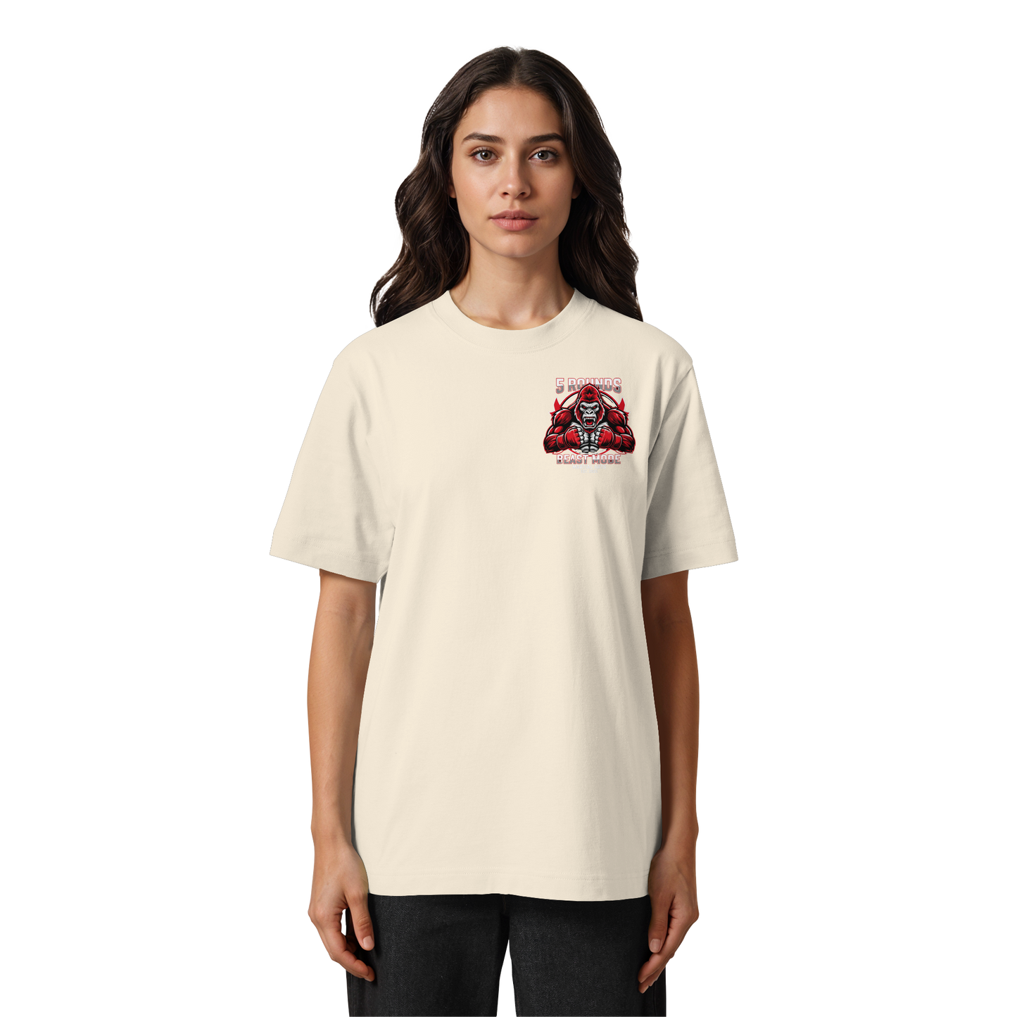 5 ROUNDS BEAST MODE Gorilla Heavy Oversized Organic Shirt
