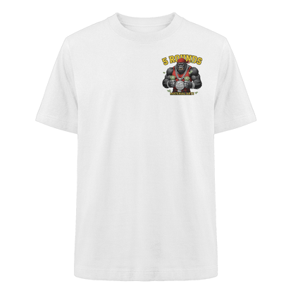 5 ROUNDS Vorne DTF hinten DTF Print 5 Rounds Fighter gorilla , macht chas money im Material Arts Kämpfen. - Heavy Oversized Organic Shirt