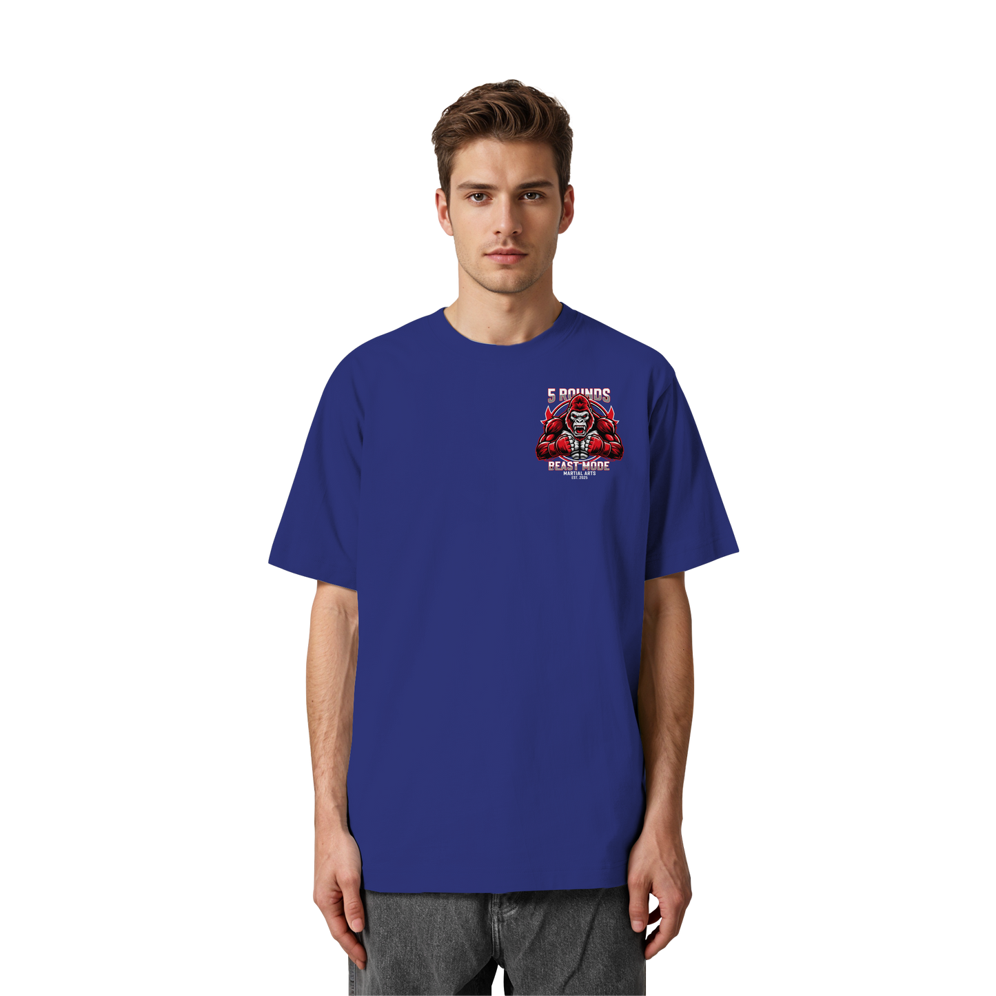 5 ROUNDS BEAST MODE Gorilla Heavy Oversized Organic Shirt