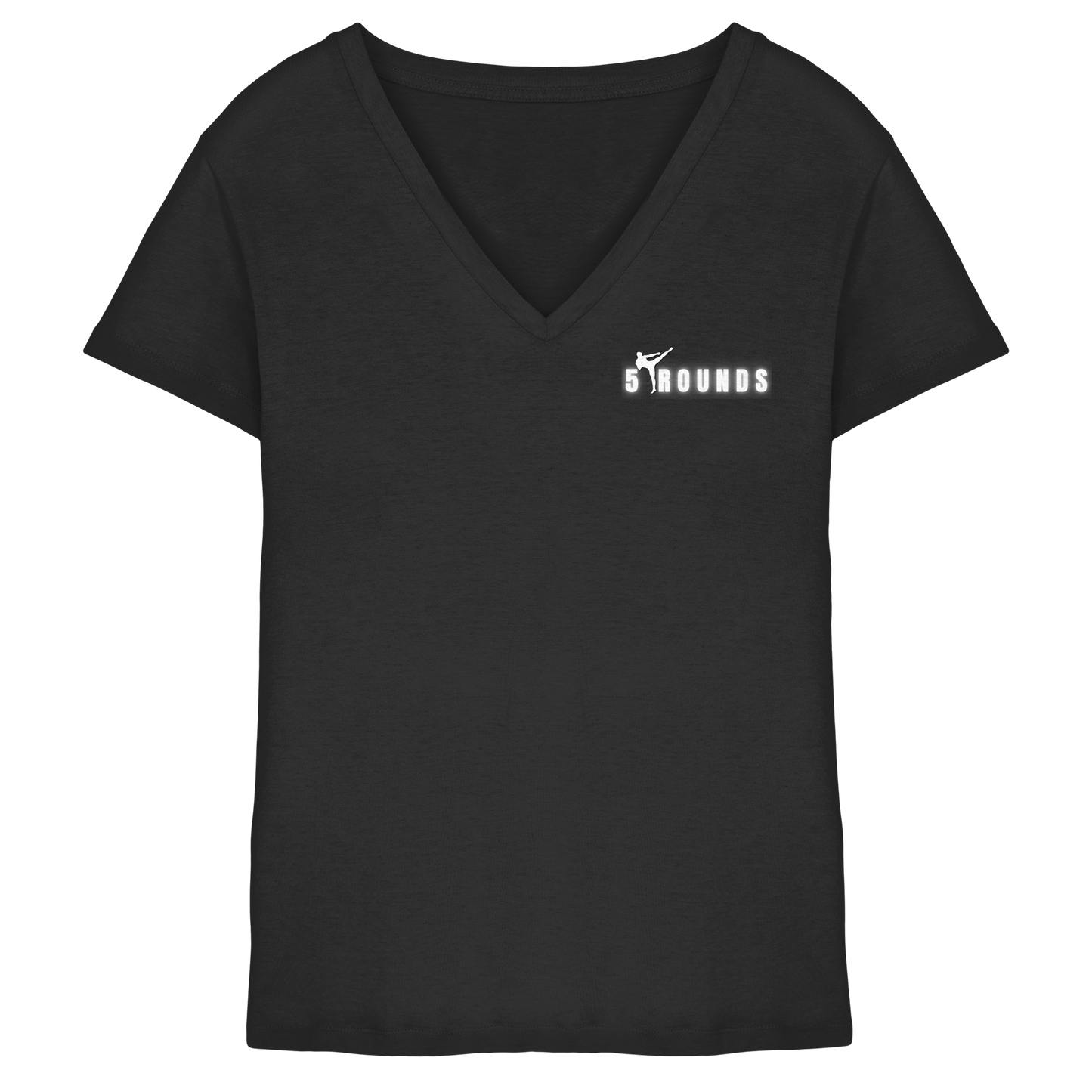 5 ROUNDS Ladies V-Neck Shirt – Premium Bio V-Neck für Damen