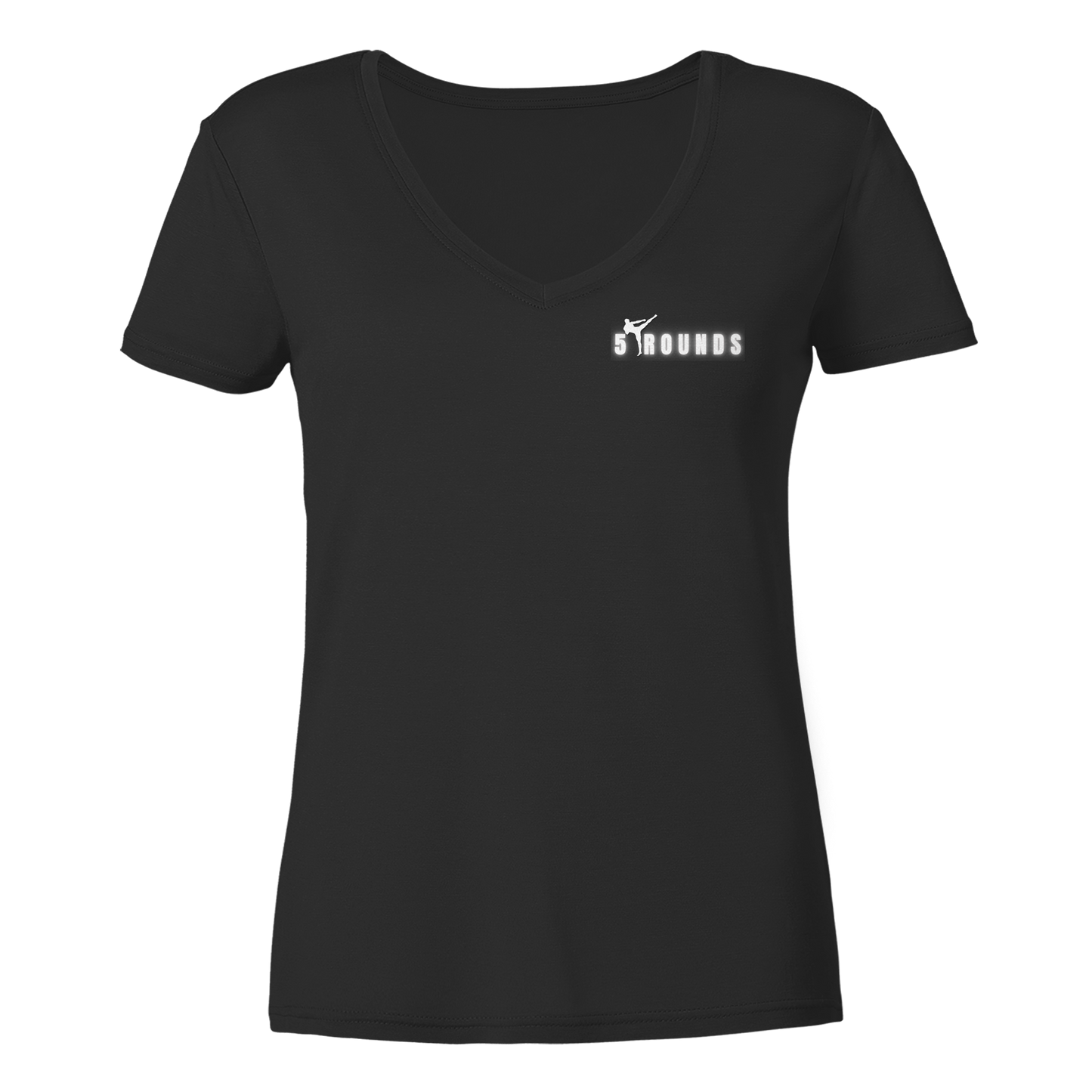 5 ROUNDS Ladies V-Neck Shirt – Premium Bio V-Neck für Damen