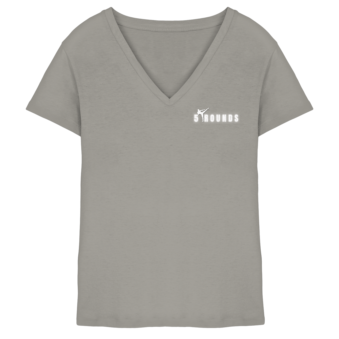 5 ROUNDS Ladies V-Neck Shirt – Premium Bio V-Neck für Damen