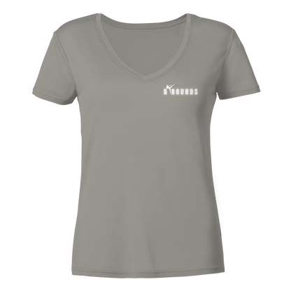 5 ROUNDS Ladies V-Neck Shirt – Premium Bio V-Neck für Damen