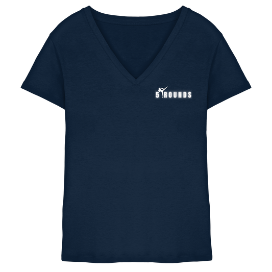 5 ROUNDS Ladies V-Neck Shirt – Premium Bio V-Neck für Damen