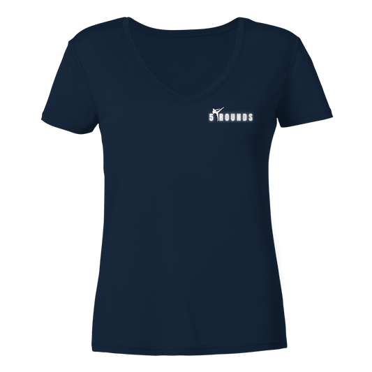 5 ROUNDS Ladies V-Neck Shirt – Premium Bio V-Neck für Damen