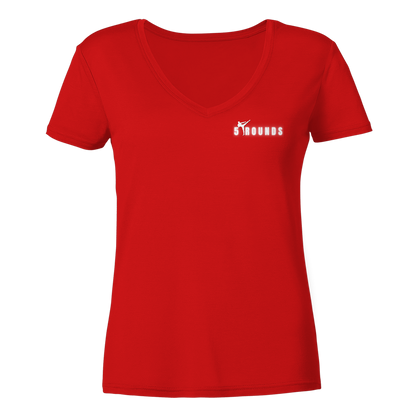 5 ROUNDS Ladies V-Neck Shirt – Premium Bio V-Neck für Damen
