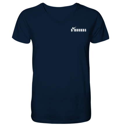 5 ROUNDS Mens Organic V-Neck Shirt – Premium Bio V-Neck