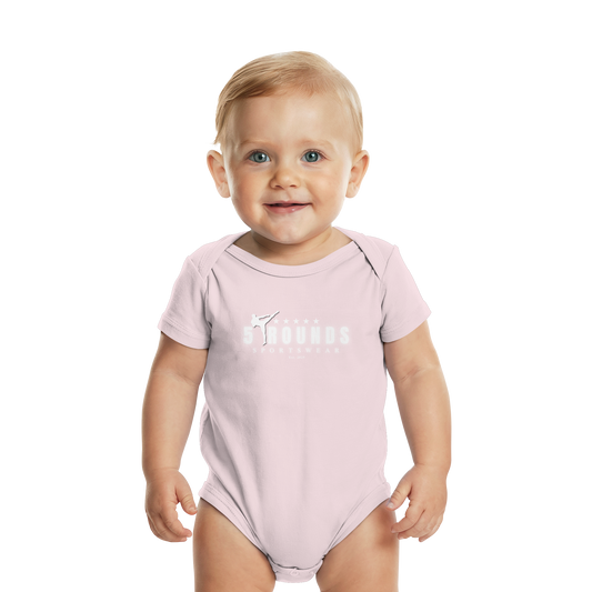 5 ROUNDS Logo Weis  - Organic Baby Bodysuit