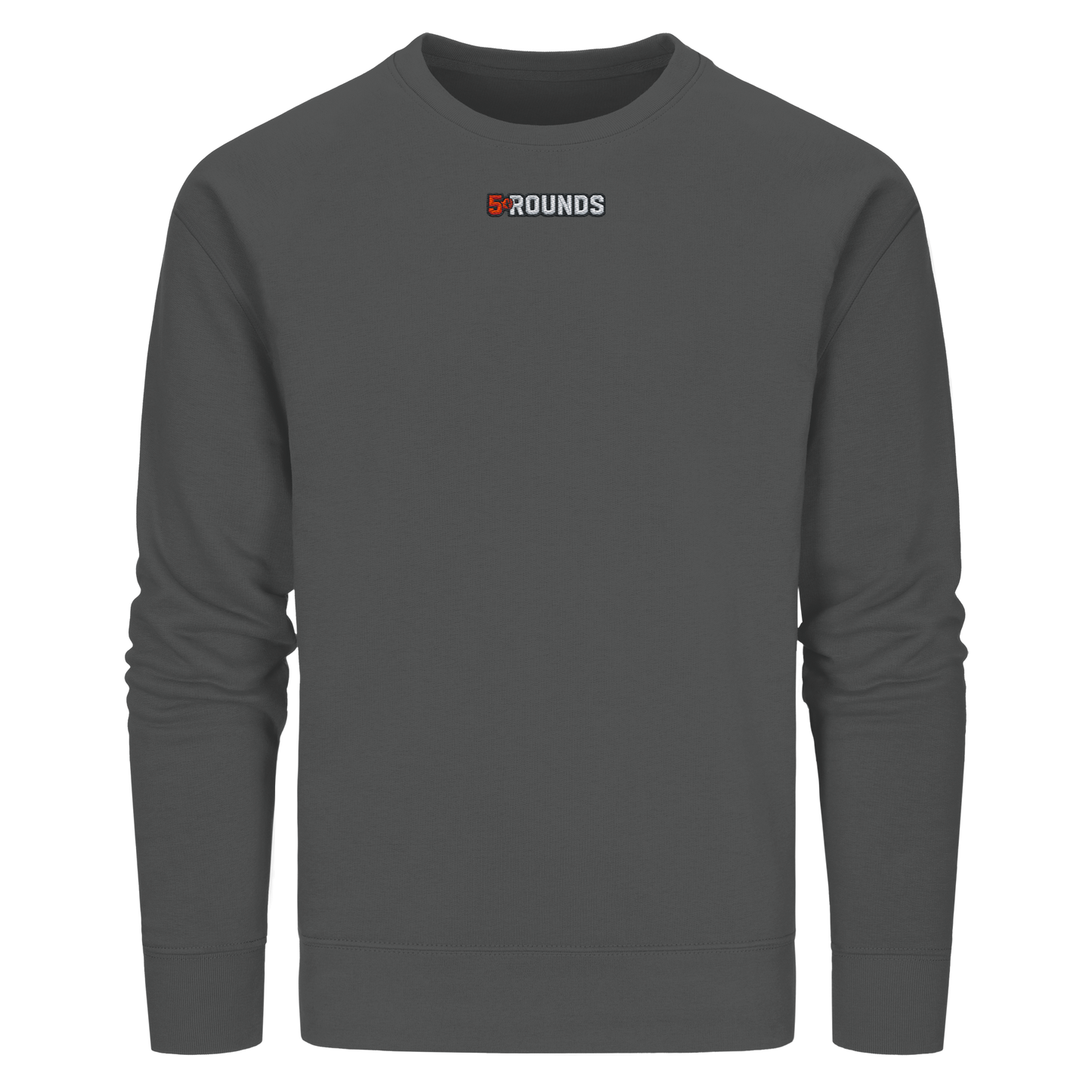 5 ROUNDS BEAST MODE Gorilla Motive Rot Weis Schwarz Farben Stick und DTF - Organic Basic Unisex Sweatshirt