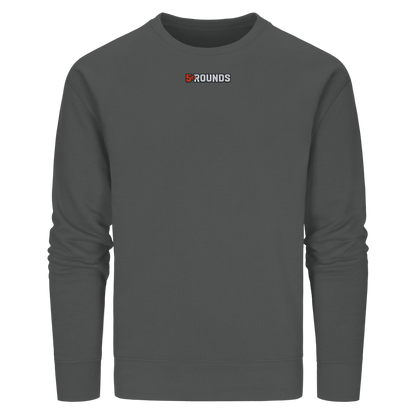 5 ROUNDS BEAST MODE Gorilla Motive Rot Weis Schwarz Farben Stick und DTF - Organic Basic Unisex Sweatshirt