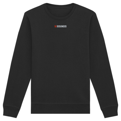 5 ROUNDS BEAST MODE Gorilla Motive Rot Weis Schwarz Farben Stick und DTF - Organic Basic Unisex Sweatshirt