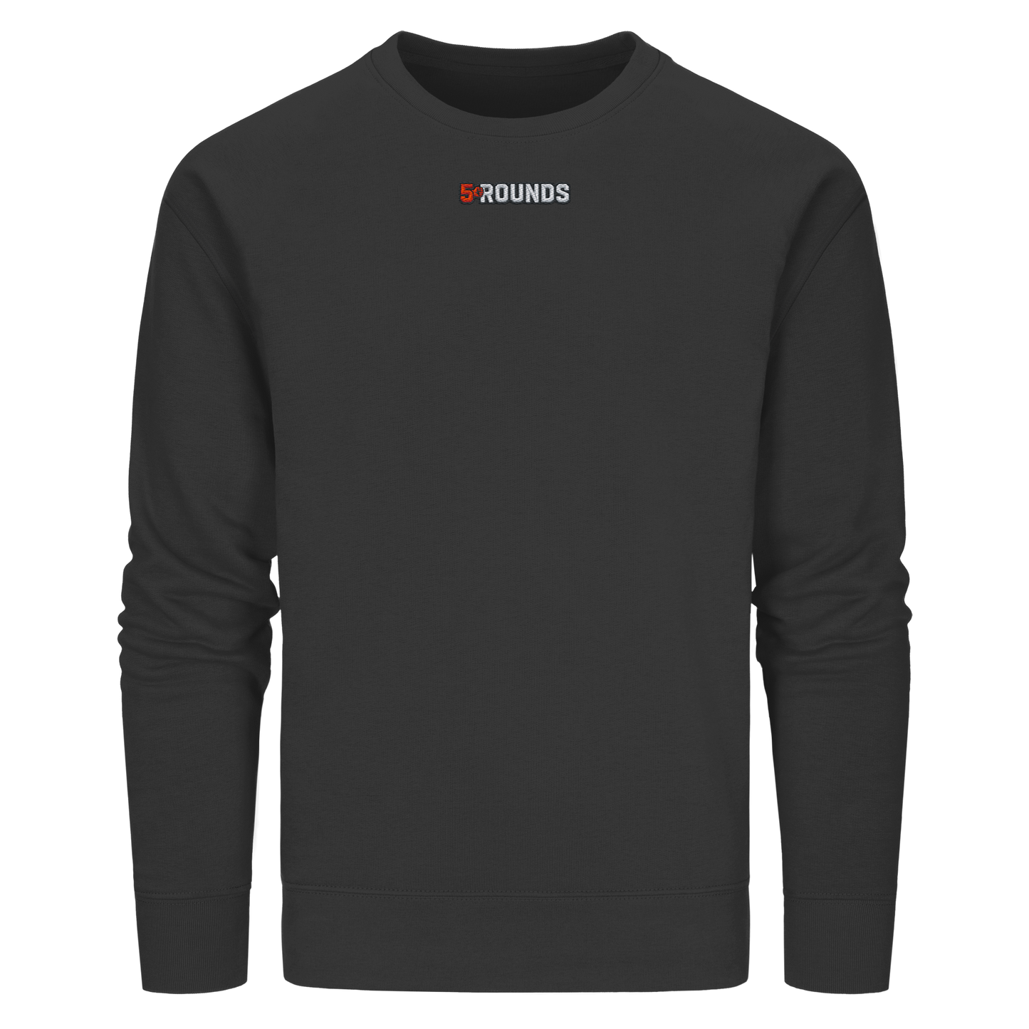 5 ROUNDS BEAST MODE Gorilla Motive Rot Weis Schwarz Farben Stick und DTF - Organic Basic Unisex Sweatshirt