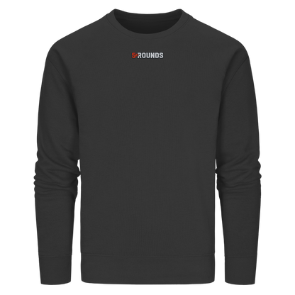 5 ROUNDS BEAST MODE Gorilla Motive Rot Weis Schwarz Farben Stick und DTF - Organic Basic Unisex Sweatshirt
