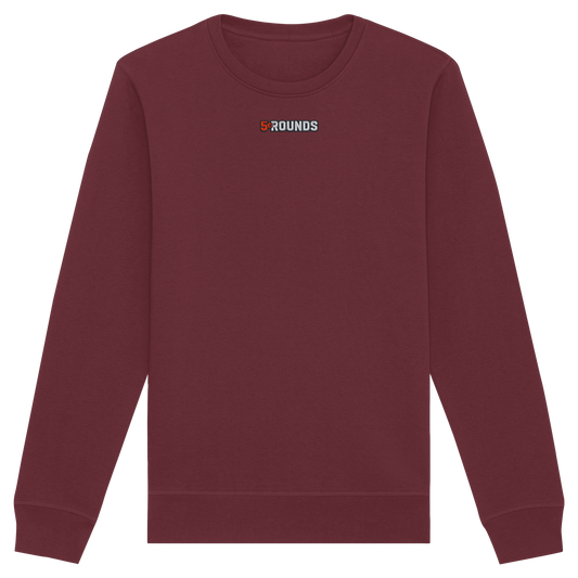 5 ROUNDS BEAST MODE Gorilla Motive Rot Weis Schwarz Farben Stick und DTF - Organic Basic Unisex Sweatshirt