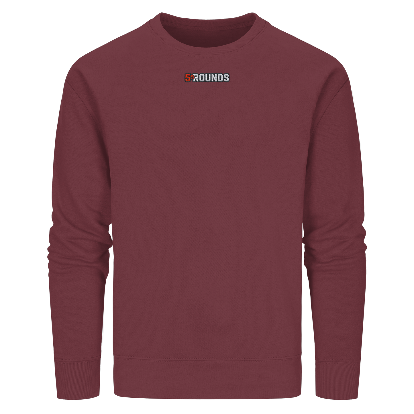 5 ROUNDS BEAST MODE Gorilla Motive Rot Weis Schwarz Farben Stick und DTF - Organic Basic Unisex Sweatshirt