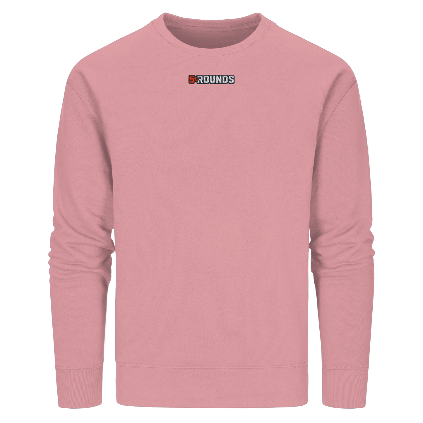 5 ROUNDS BEAST MODE Gorilla Motive Rot Weis Schwarz Farben Stick und DTF - Organic Basic Unisex Sweatshirt