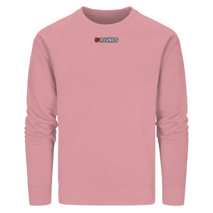 5 ROUNDS BEAST MODE Gorilla Motive Rot Weis Schwarz Farben Stick und DTF - Organic Basic Unisex Sweatshirt