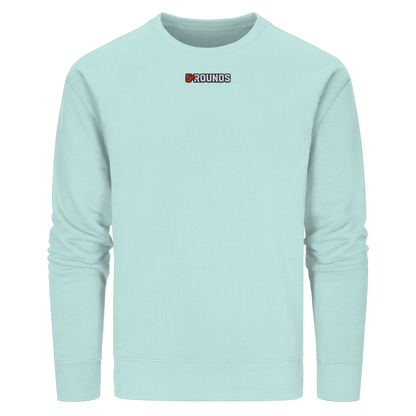 5 ROUNDS BEAST MODE Gorilla Motive Rot Weis Schwarz Farben Stick und DTF - Organic Basic Unisex Sweatshirt