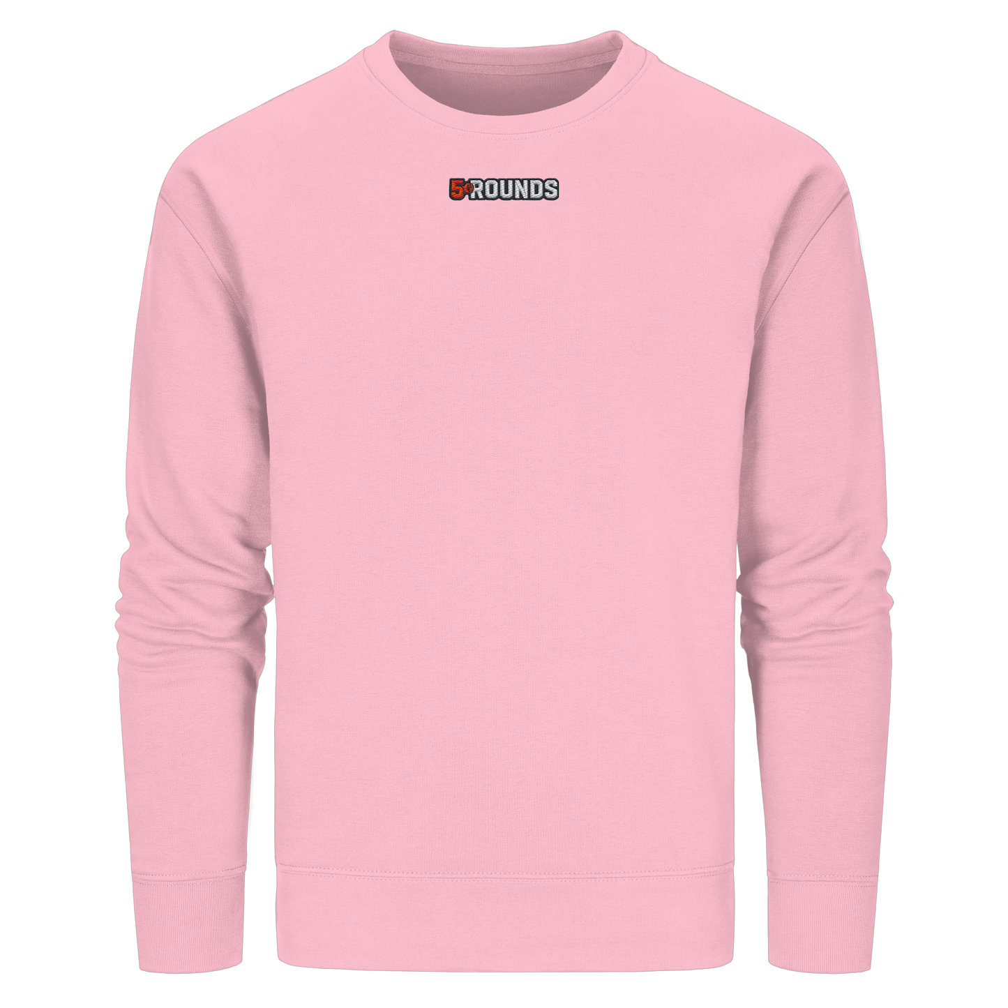 5 ROUNDS BEAST MODE Gorilla Motive Rot Weis Schwarz Farben Stick und DTF - Organic Basic Unisex Sweatshirt