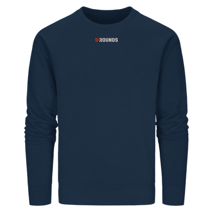 5 ROUNDS BEAST MODE Gorilla Motive Rot Weis Schwarz Farben Stick und DTF - Organic Basic Unisex Sweatshirt