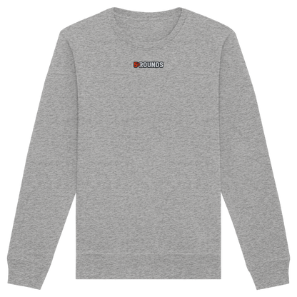 5 ROUNDS BEAST MODE Gorilla Motive Rot Weis Schwarz Farben Stick und DTF - Organic Basic Unisex Sweatshirt