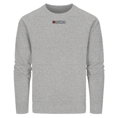 5 ROUNDS BEAST MODE Gorilla Motive Rot Weis Schwarz Farben Stick und DTF - Organic Basic Unisex Sweatshirt