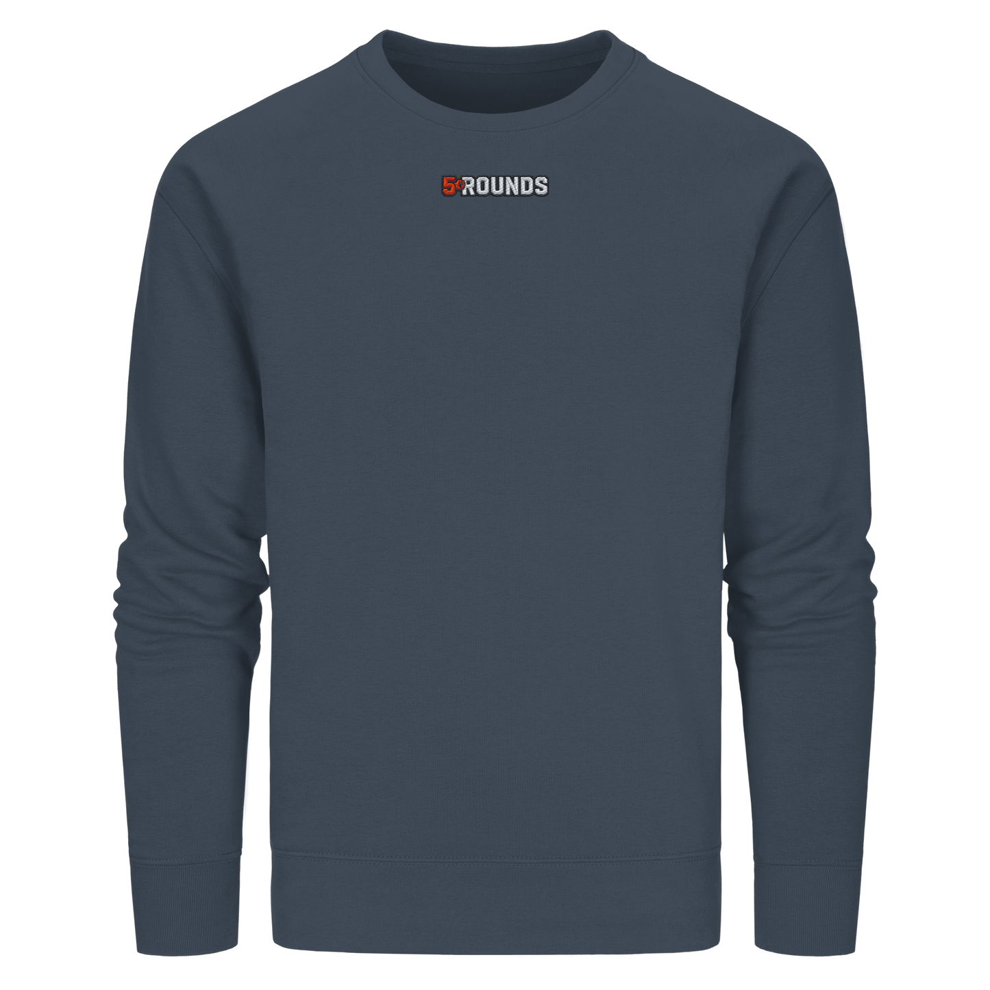 5 ROUNDS BEAST MODE Gorilla Motive Rot Weis Schwarz Farben Stick und DTF - Organic Basic Unisex Sweatshirt