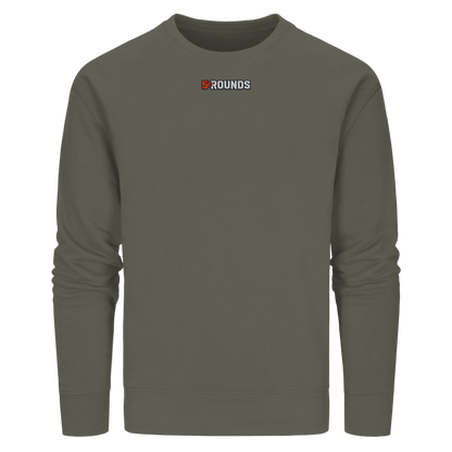 5 ROUNDS BEAST MODE Gorilla Motive Rot Weis Schwarz Farben Stick und DTF - Organic Basic Unisex Sweatshirt