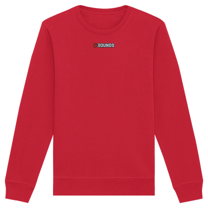 5 ROUNDS BEAST MODE Gorilla Motive Rot Weis Schwarz Farben Stick und DTF - Organic Basic Unisex Sweatshirt