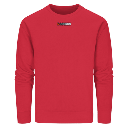 5 ROUNDS BEAST MODE Gorilla Motive Rot Weis Schwarz Farben Stick und DTF - Organic Basic Unisex Sweatshirt