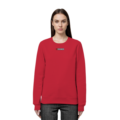 5 ROUNDS BEAST MODE Gorilla Motive Rot Weis Schwarz Farben Stick und DTF - Organic Basic Unisex Sweatshirt