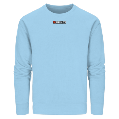 5 ROUNDS BEAST MODE Gorilla Motive Rot Weis Schwarz Farben Stick und DTF - Organic Basic Unisex Sweatshirt