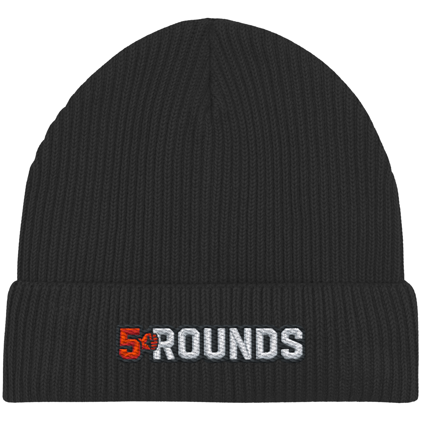5 ROUNDS Logo Stick - Organic Fisherman Beanie