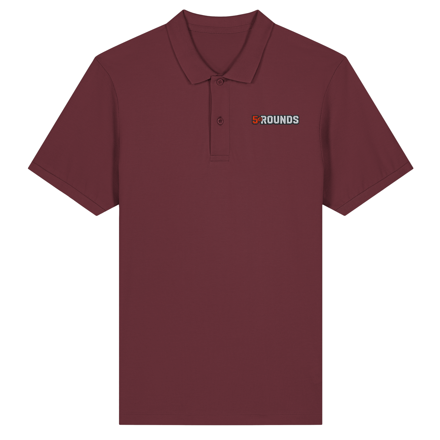 5 ROUNDS Organic Fitted Poloshirt