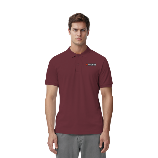 5 ROUNDS Organic Fitted Poloshirt