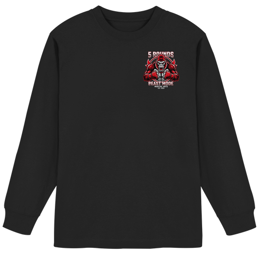 5 ROUNDS BEAST MODE Gorilla Organic Heavy Oversized Longsleeve