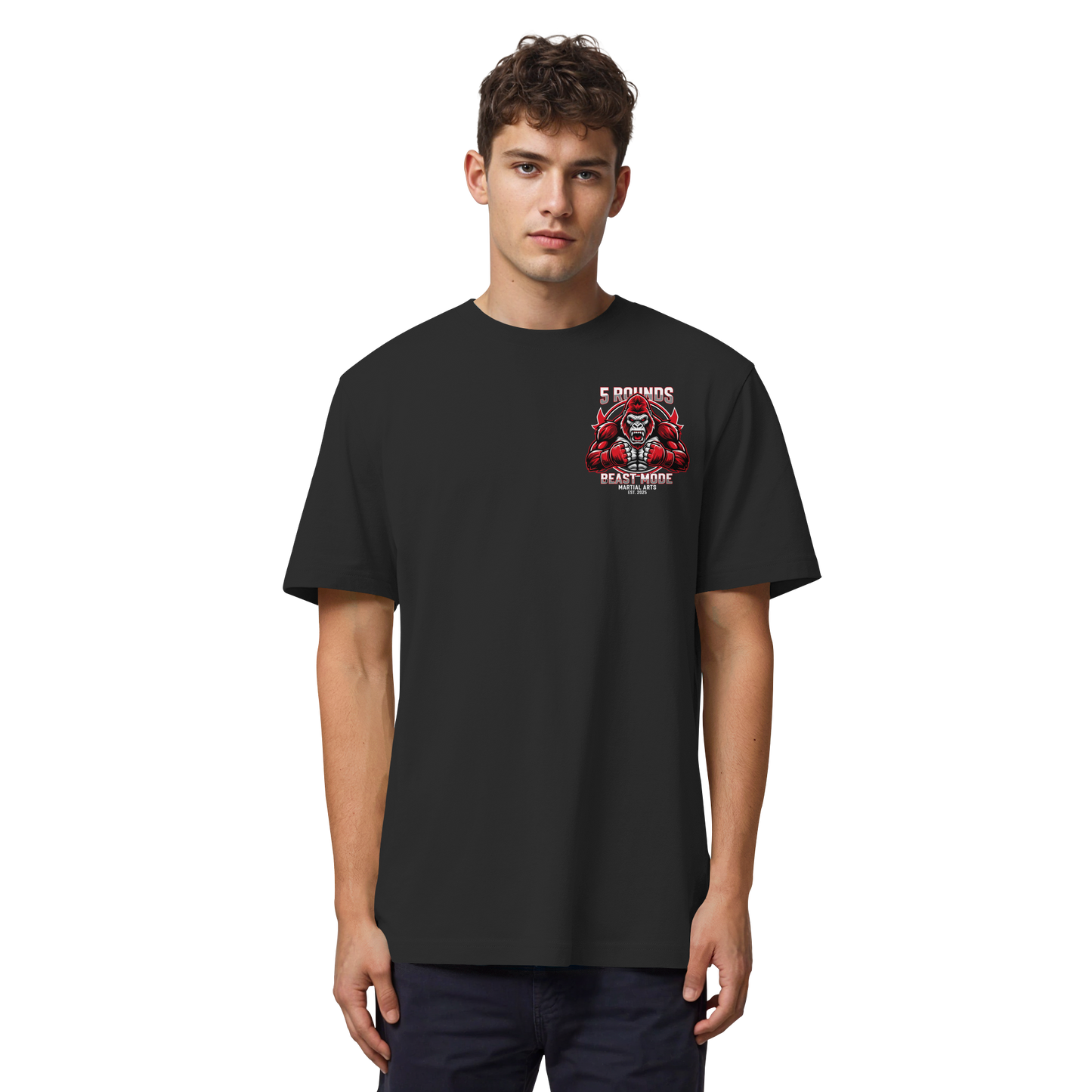 5 ROUNDS BEAST MODE Gorilla Organic Heavy T-Shirt