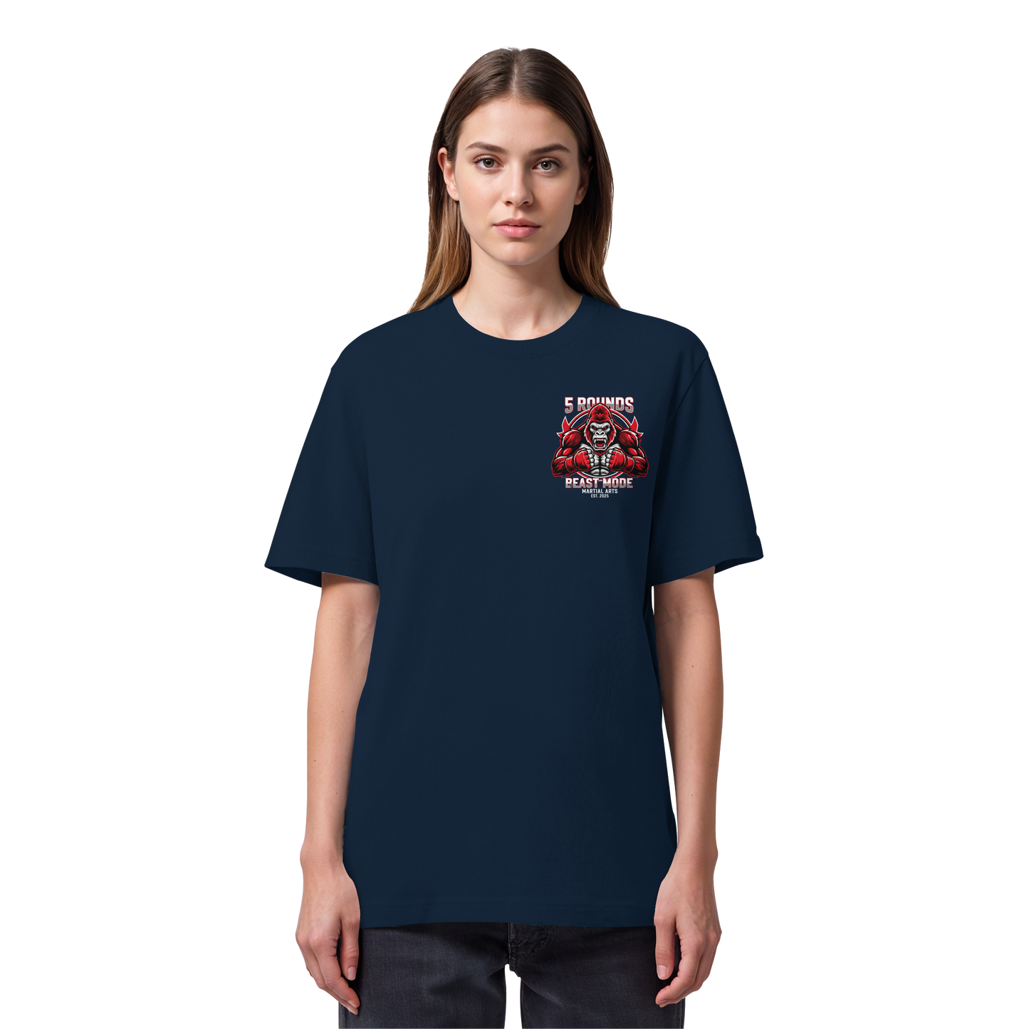 5 ROUNDS BEAST MODE Gorilla Organic Heavy T-Shirt