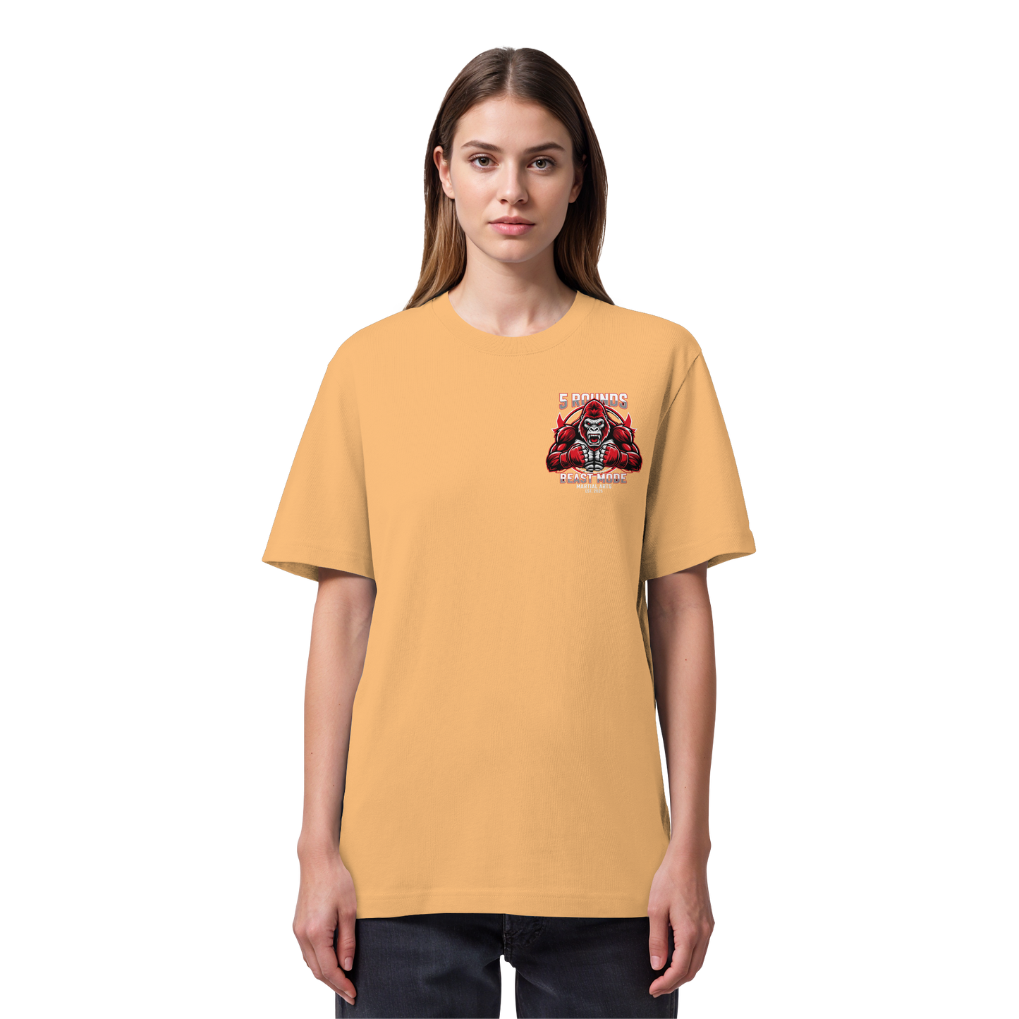 5 ROUNDS BEAST MODE Gorilla Organic Heavy T-Shirt