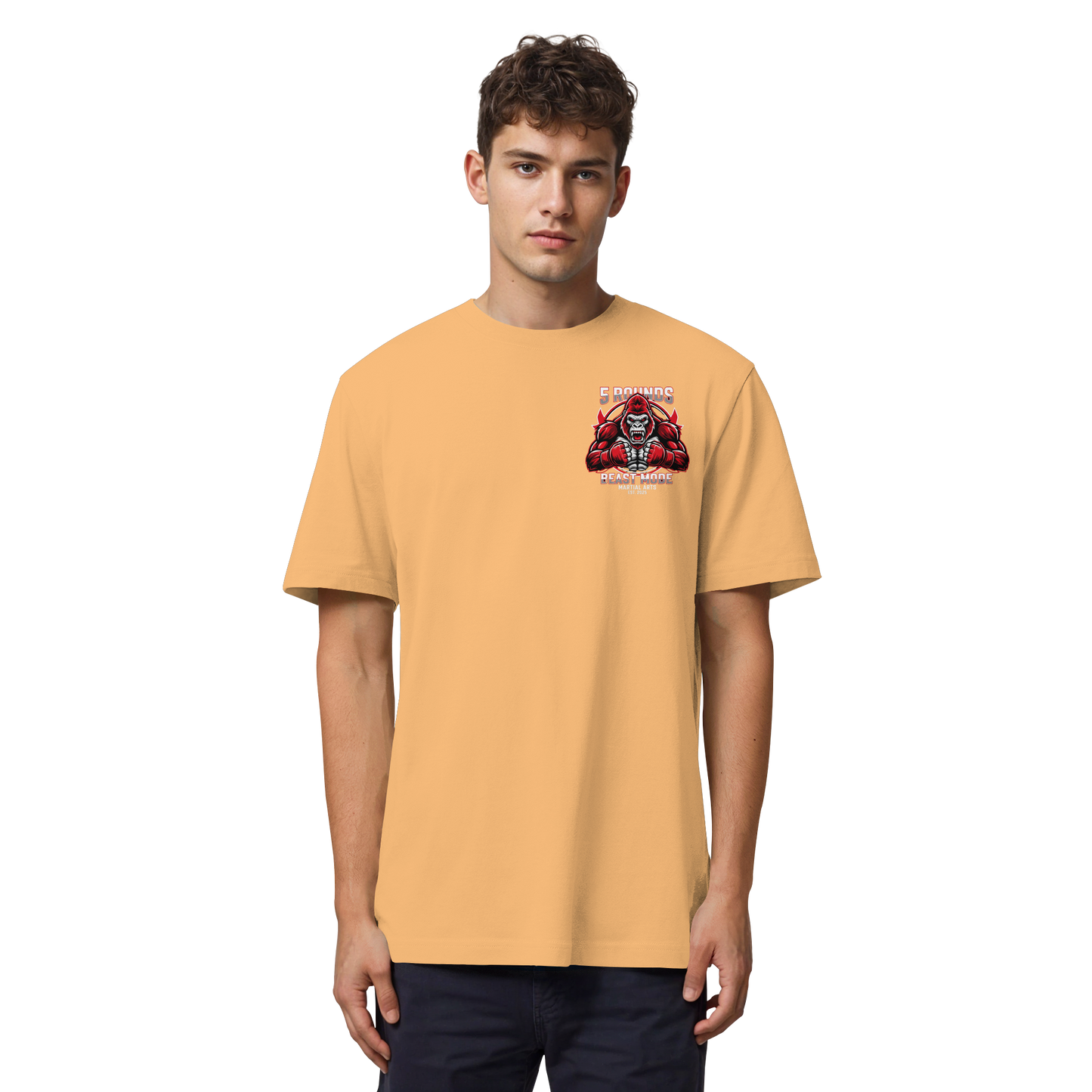 5 ROUNDS BEAST MODE Gorilla Organic Heavy T-Shirt
