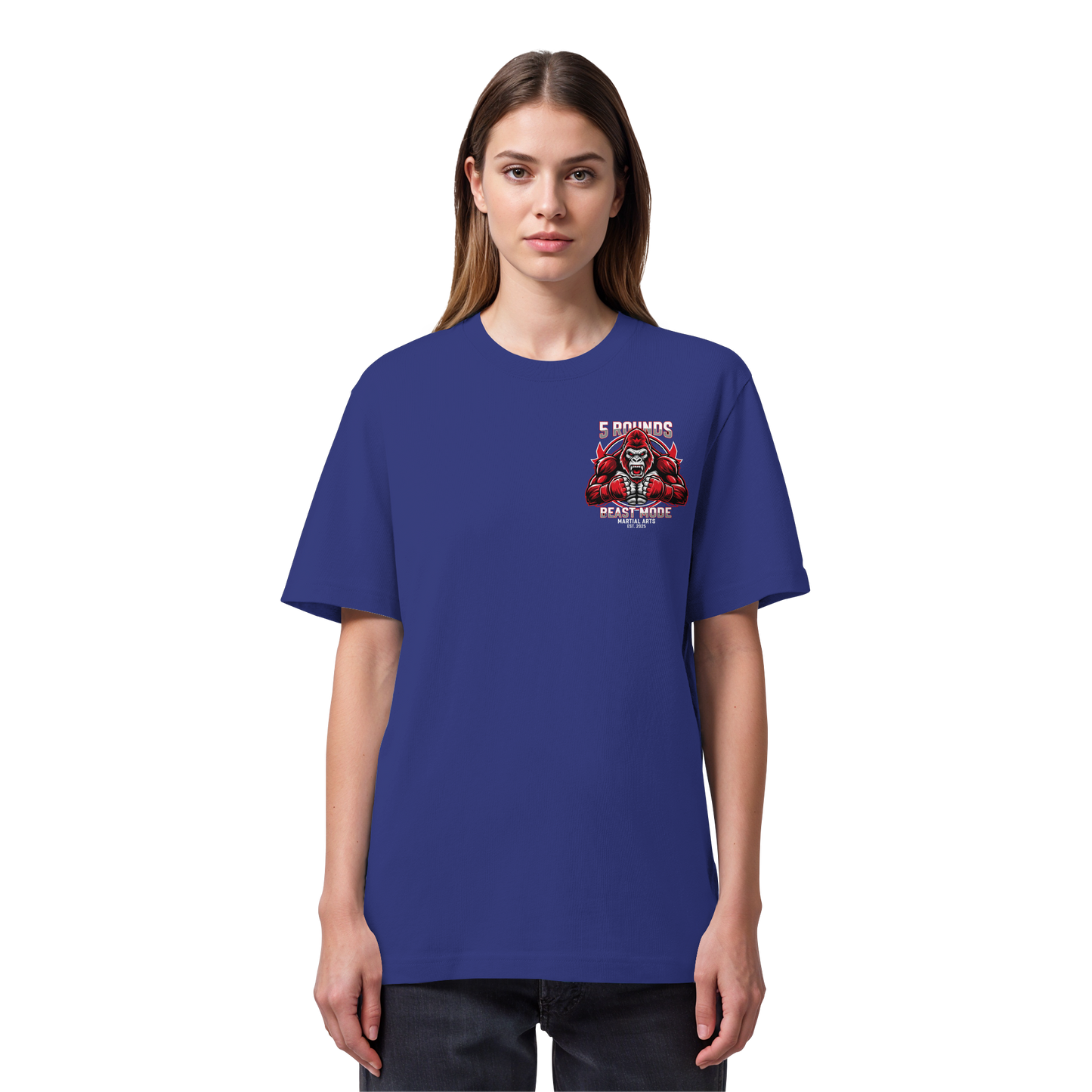 5 ROUNDS BEAST MODE Gorilla Organic Heavy T-Shirt