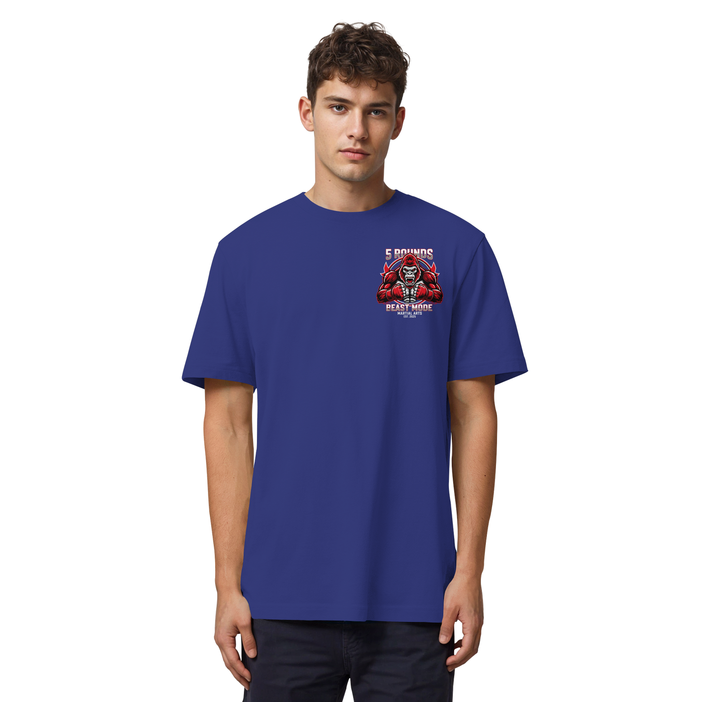 5 ROUNDS BEAST MODE Gorilla Organic Heavy T-Shirt